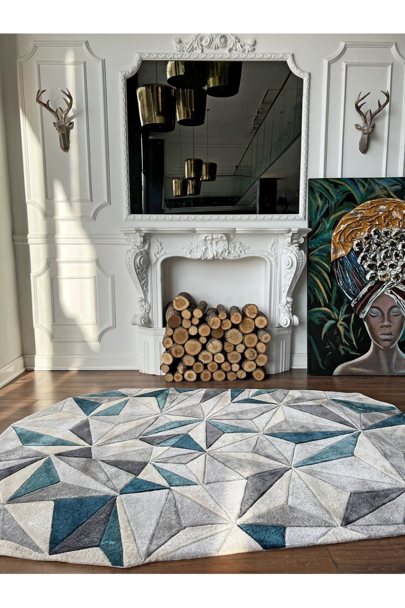 #Turkish_Carpets_Rugs# #Modern_Carpets# #Abrash_Carpets#Triple 004-J