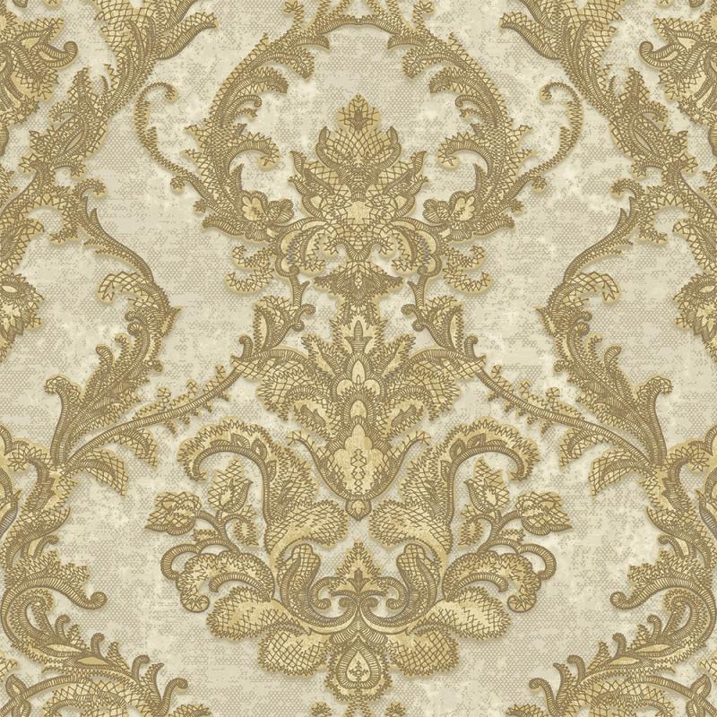Gusto Wallpaper 1303 Series | Rich Damask Design Wallpaper