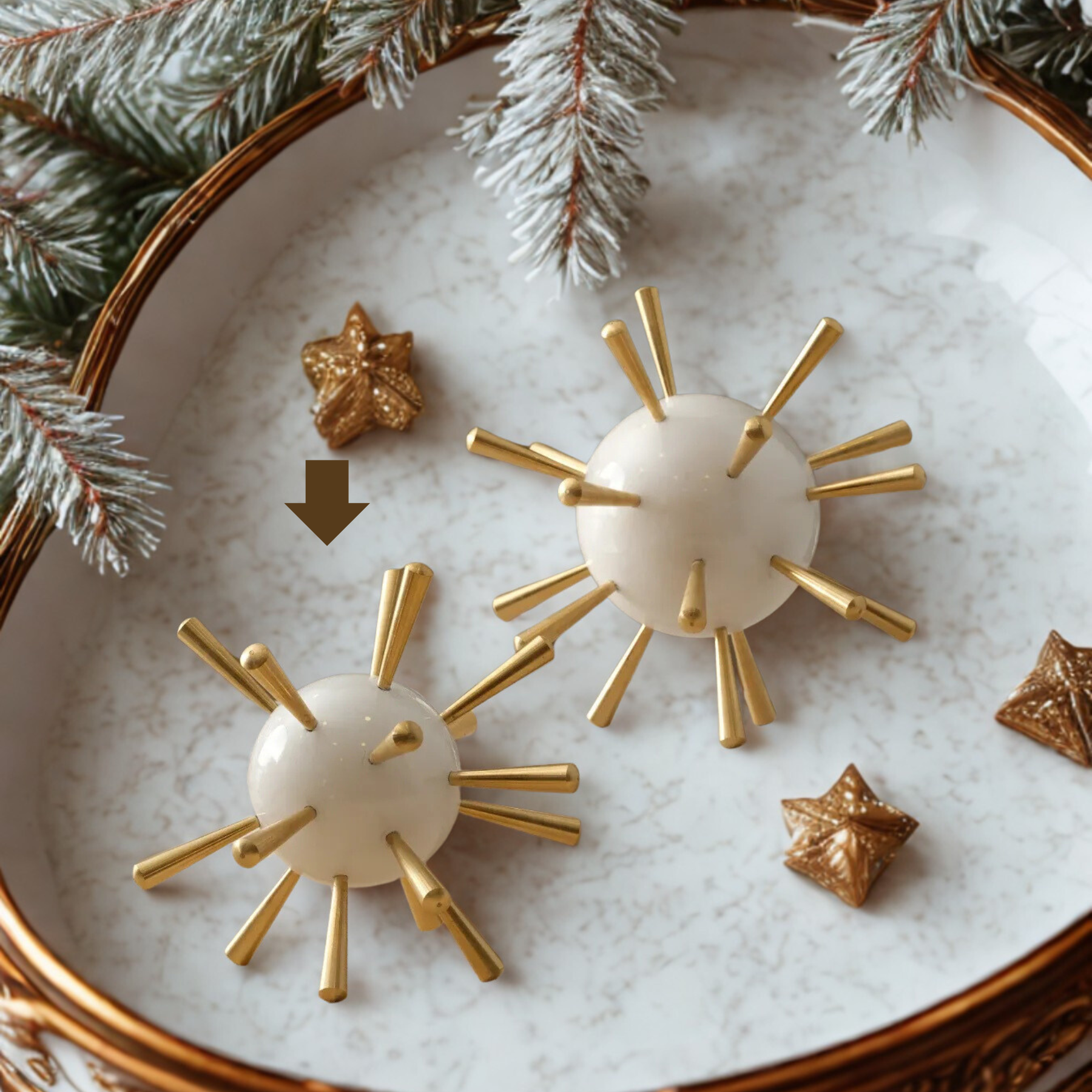 Orbis Starburst Sculpture – Medium (White)