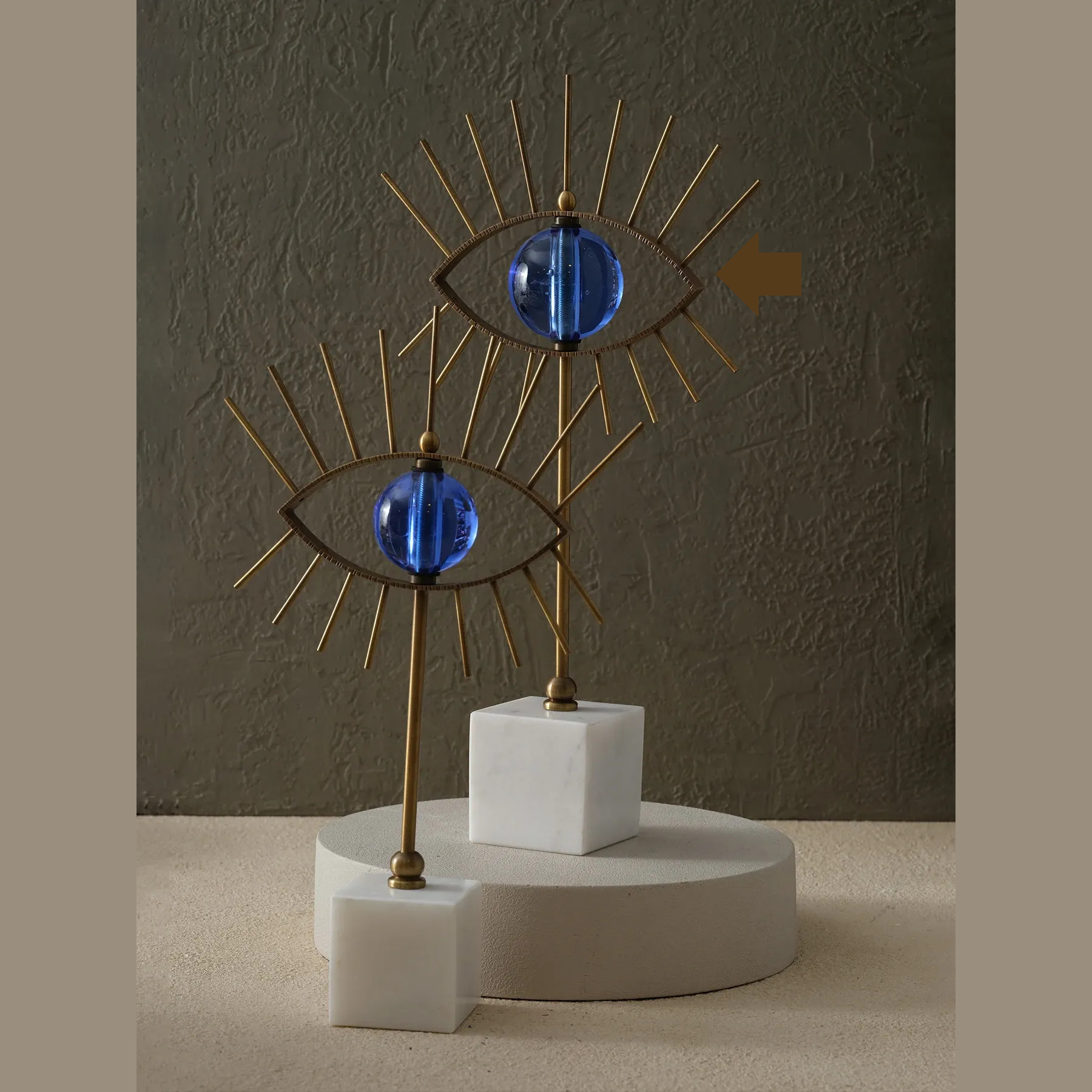 Aureum Eye Sculpture – Large (Blue)