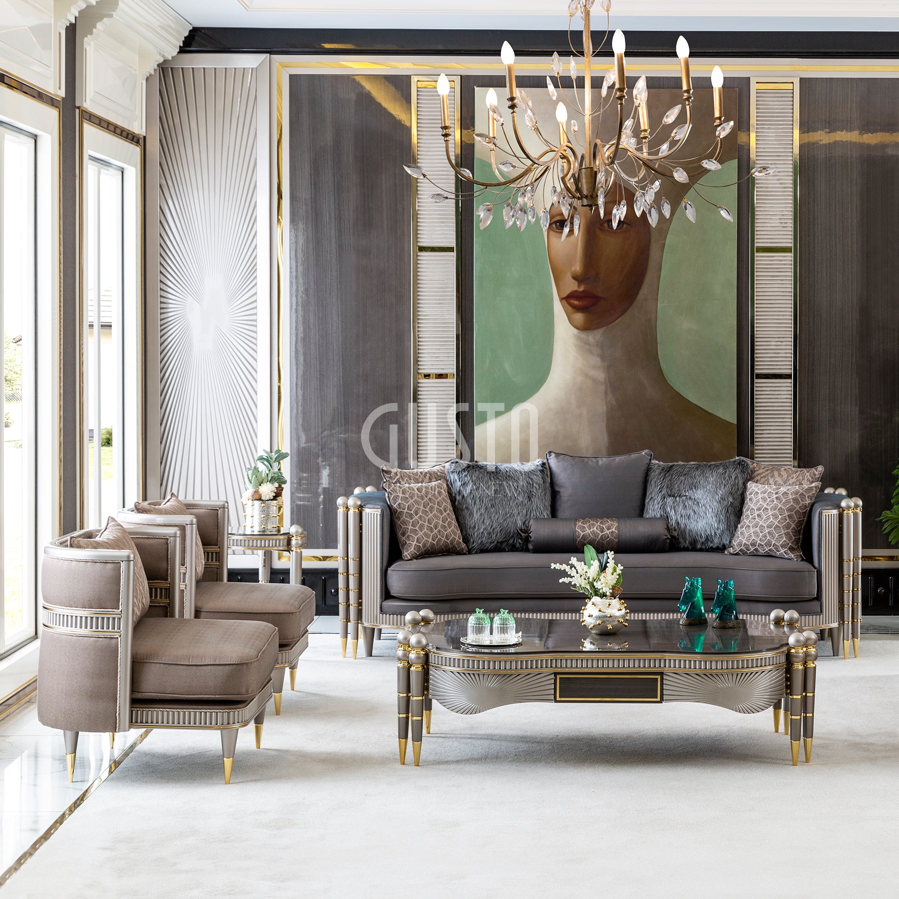 Regalia Luxe Sofa Set – Classic Glamour & Modern Craftsmanship