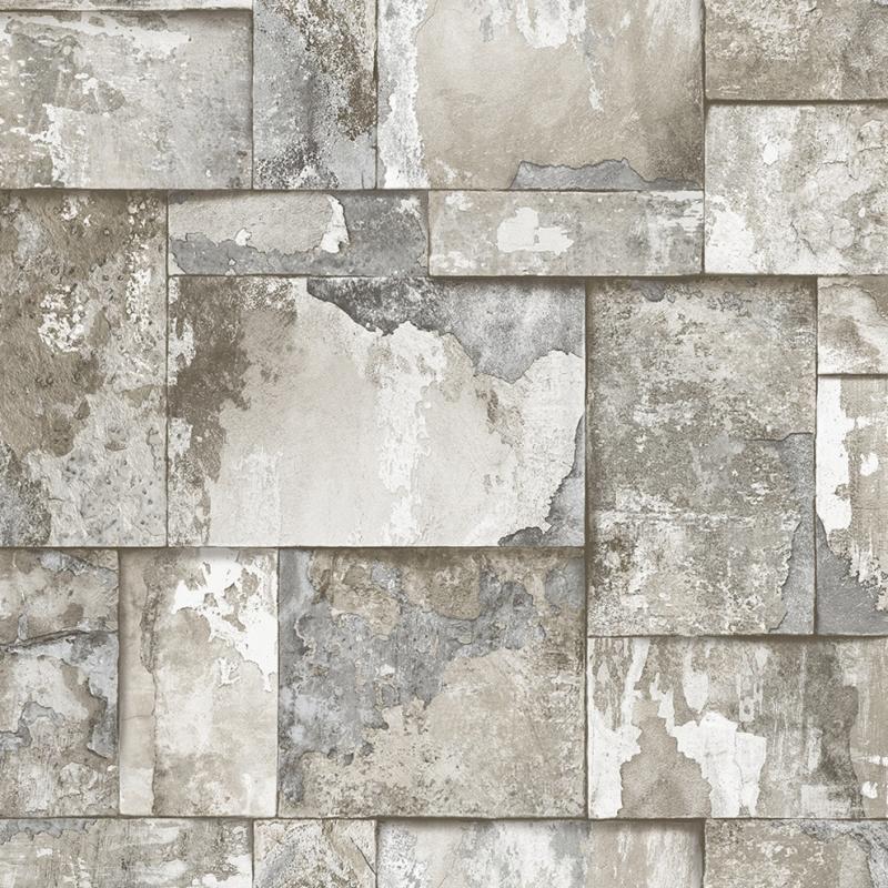 Gusto Wallpaper 23106 Series | Geometric Stone Design Wallpaper