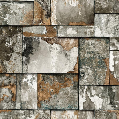 Gusto Wallpaper 23106 Series | Geometric Stone Design Wallpaper