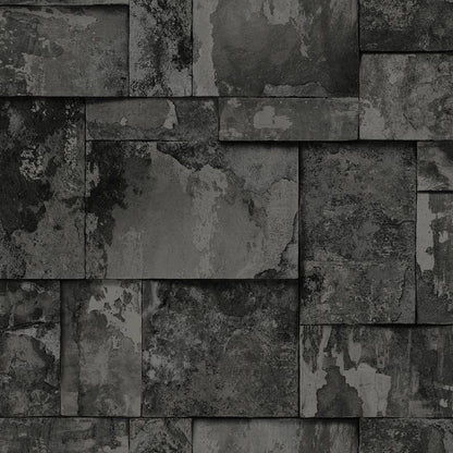 Gusto Wallpaper 23106 Series | Geometric Stone Design Wallpaper