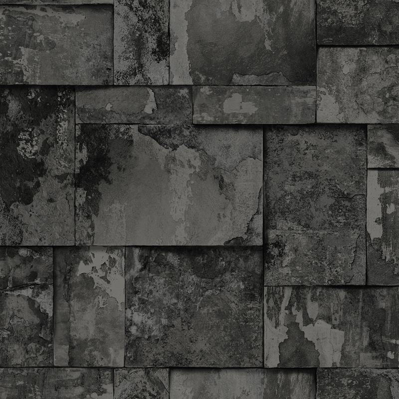 Gusto Wallpaper 23106 Series | Geometric Stone Design Wallpaper