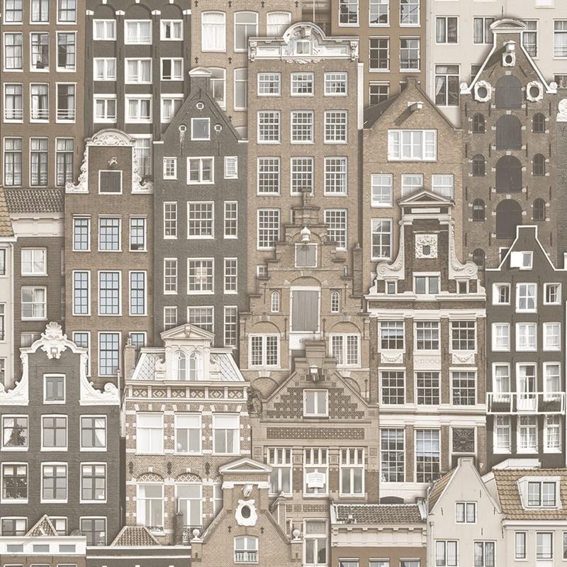 Gusto Wallpaper 23115 Series | Amsterdam Houses Modern Design Wallpaper