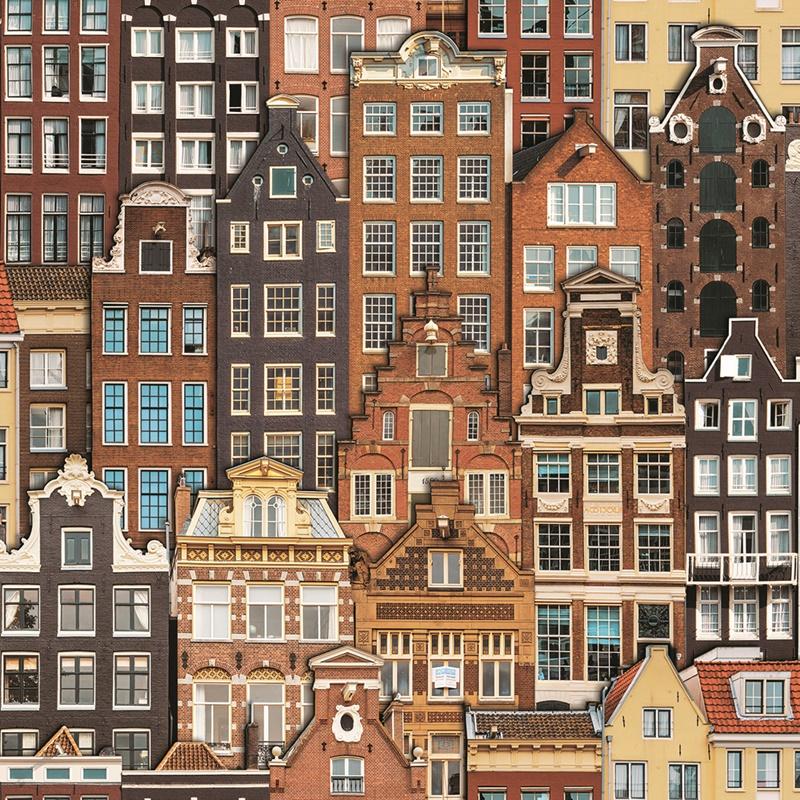 Gusto Wallpaper 23115 Series | Amsterdam Houses Modern Design Wallpaper