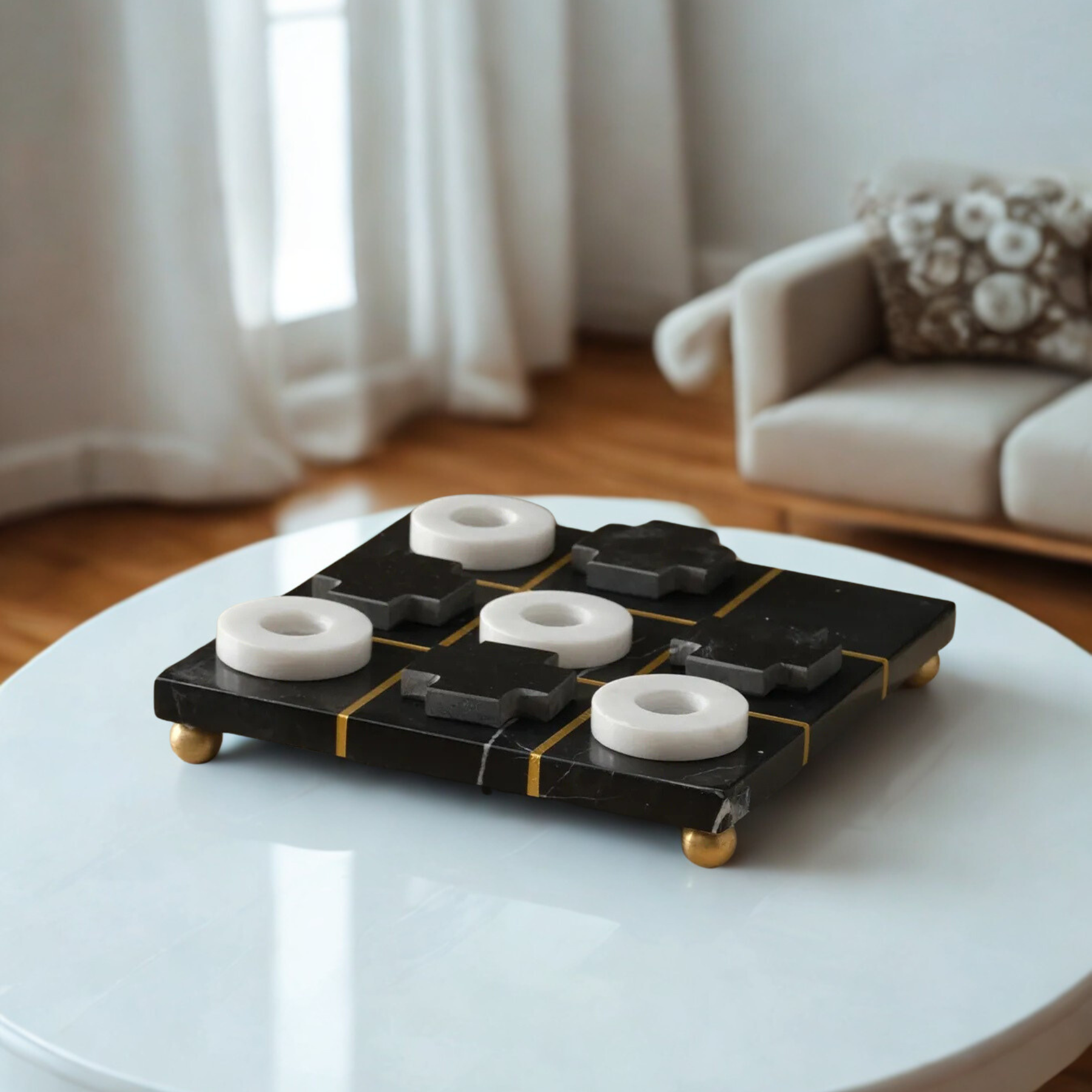 Marble Tic-Tac-Toe Set – Standard