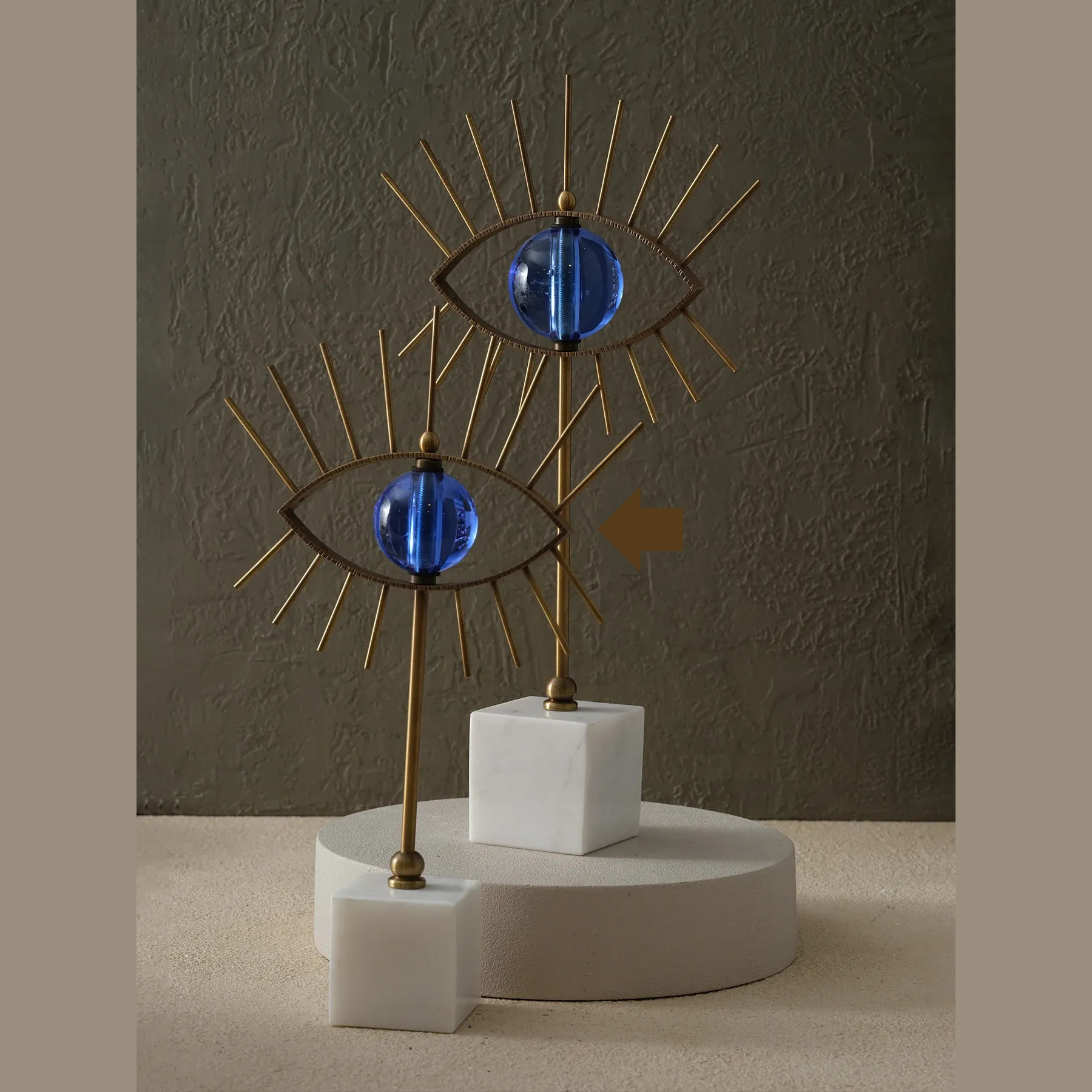 Aureum Eye Sculpture – Medium (Blue)