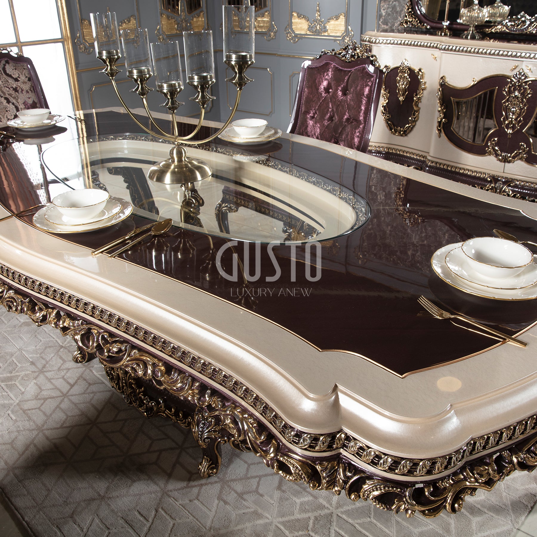 Versailles Royale Dining Set – Majestic Elegance & Exquisite Craftsmanship