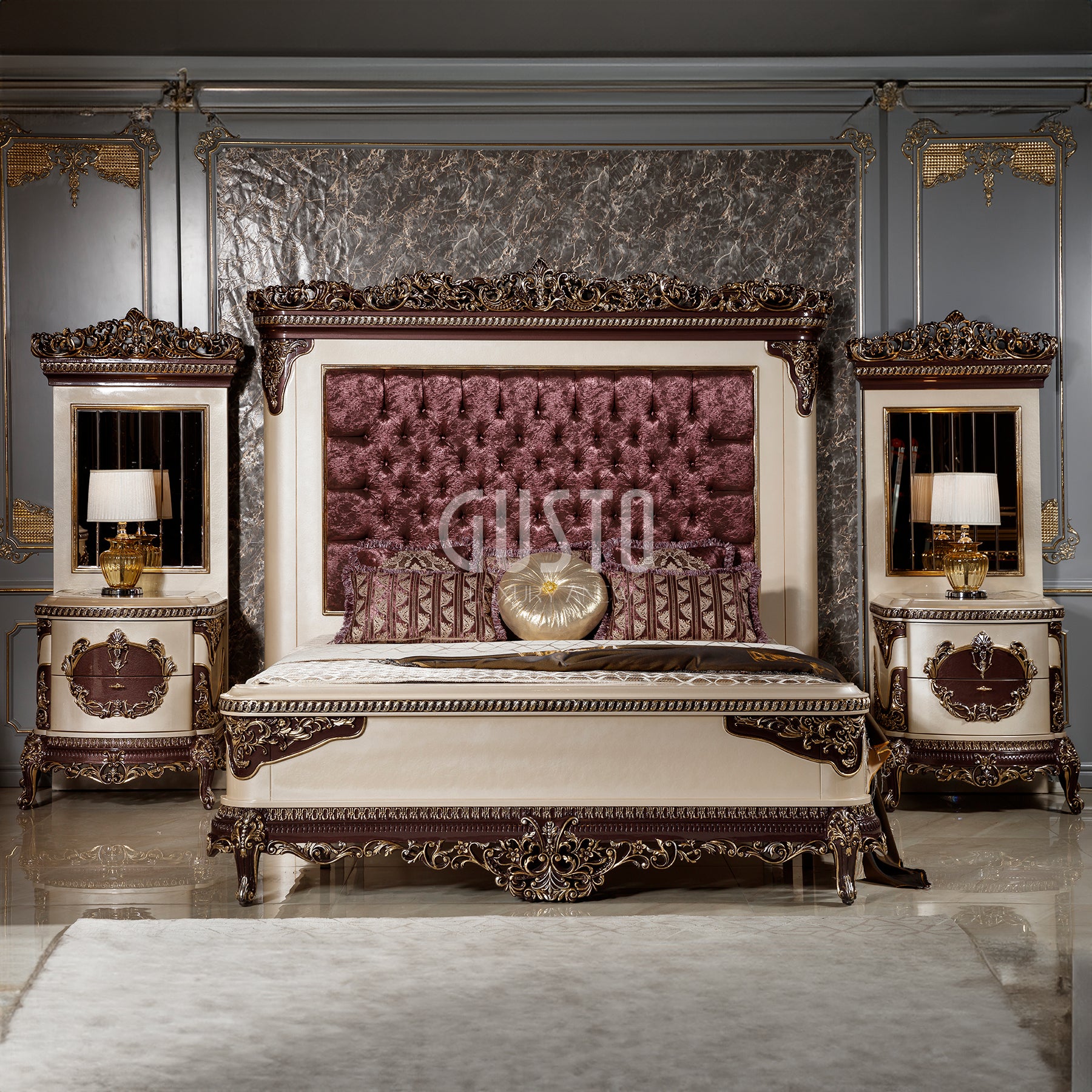 Versailles Royale Bedroom Set – Complete Luxury Ensemble