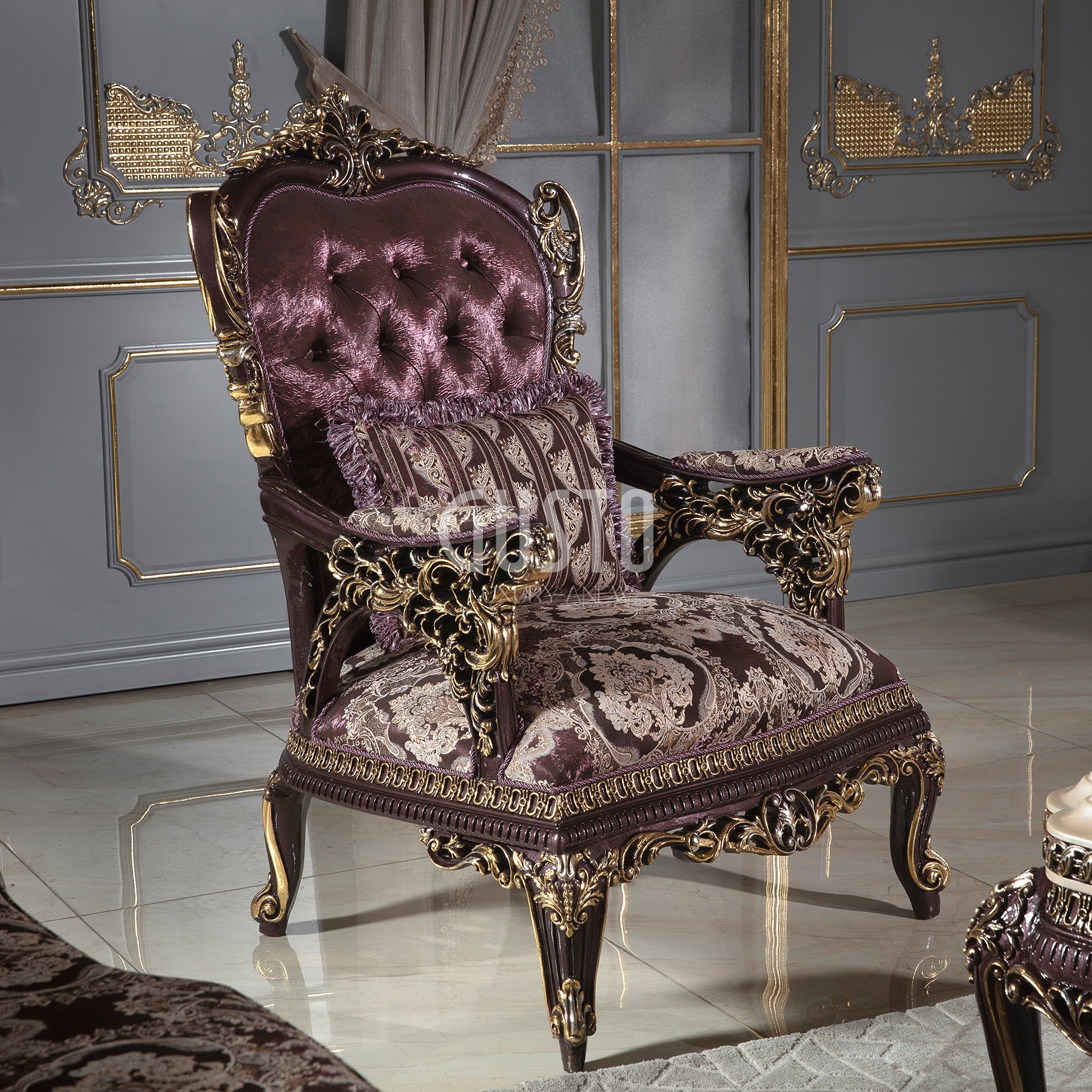Versailles Royale Sofa Set – Classic Luxury with Ornate Detailing