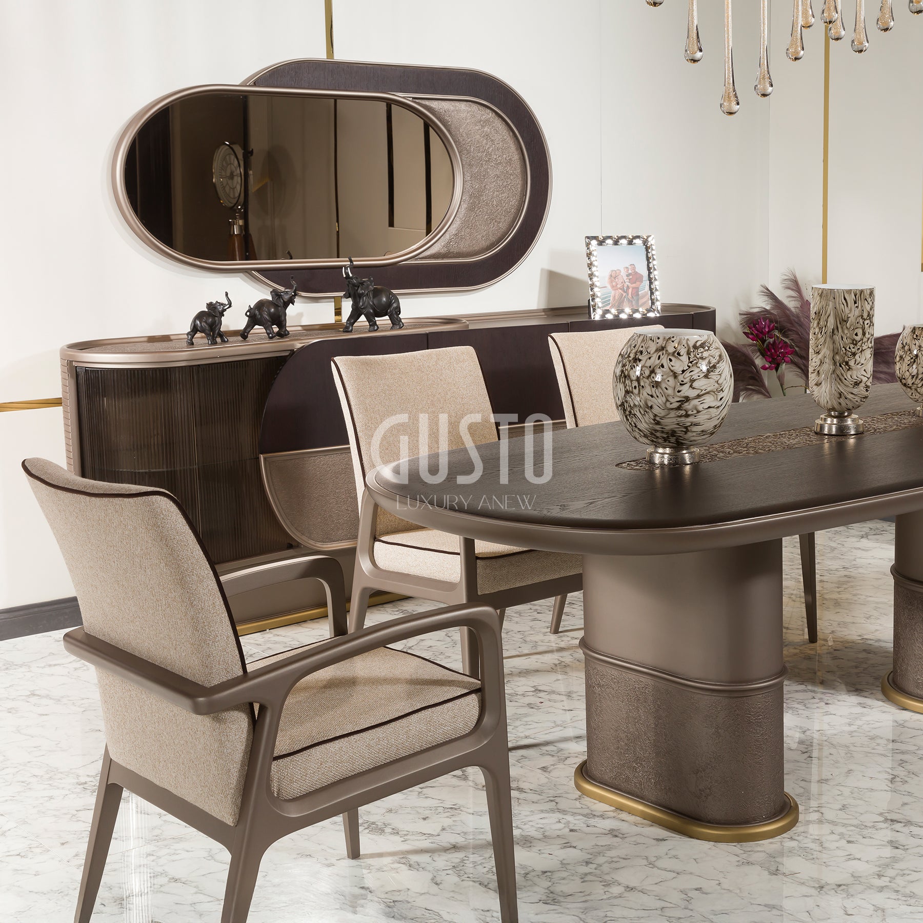 Valenza Modern Luxury Dining Set