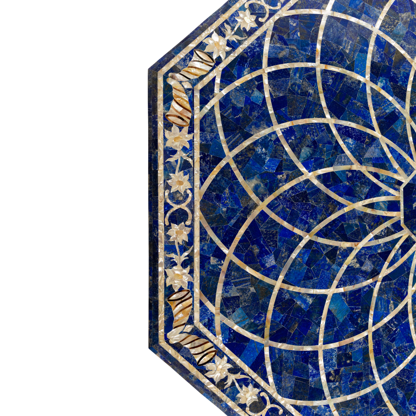 Pietra Dura Octagon – Lapis Celeste
