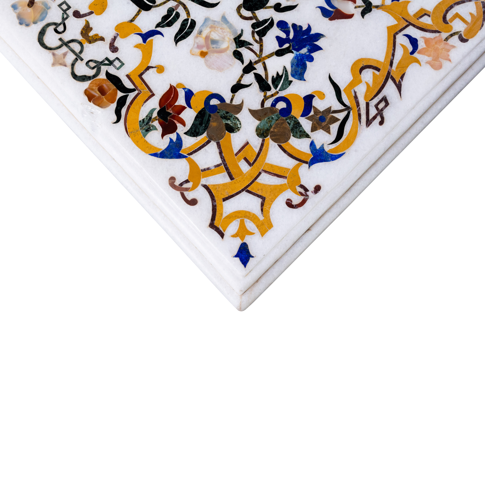 Pietra Dura Table – Royal Garden Scroll