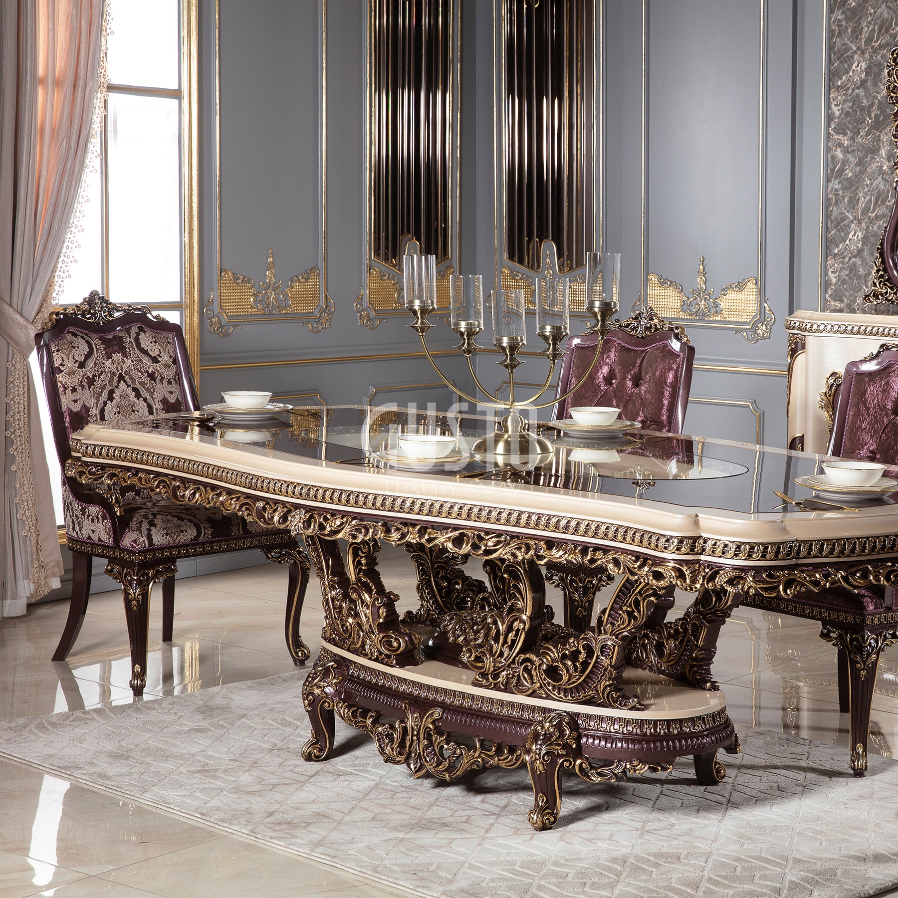 Versailles Royale Dining Set – Majestic Elegance & Exquisite Craftsmanship