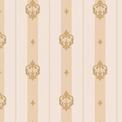 Gusto Wallpaper 7804 Serie | Striped wallpaper with neoclassical discreet ornament