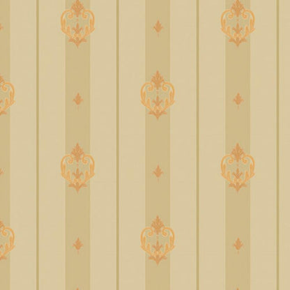 Gusto Wallpaper 7804 Serie | Striped wallpaper with neoclassical discreet ornament