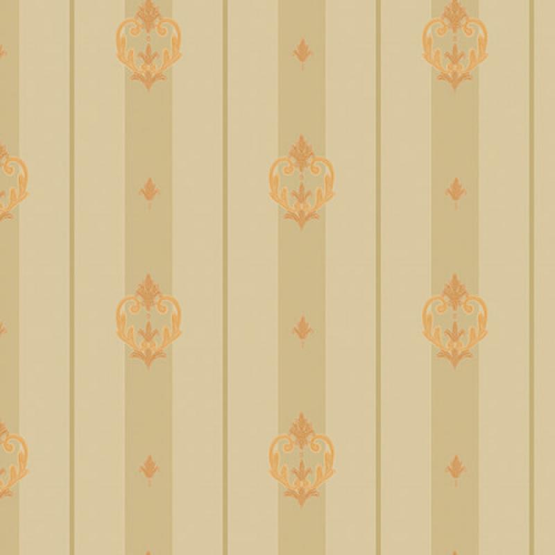 Gusto Wallpaper 7804 Serie | Striped wallpaper with neoclassical discreet ornament