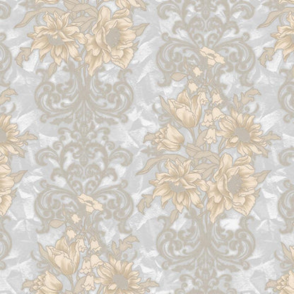 Gusto Wallpaper 7805 Serie | Floral detailed Rococo damask pattern wallpaper