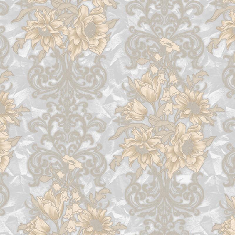 Gusto Wallpaper 7805 Serie | Floral detailed Rococo damask pattern wallpaper