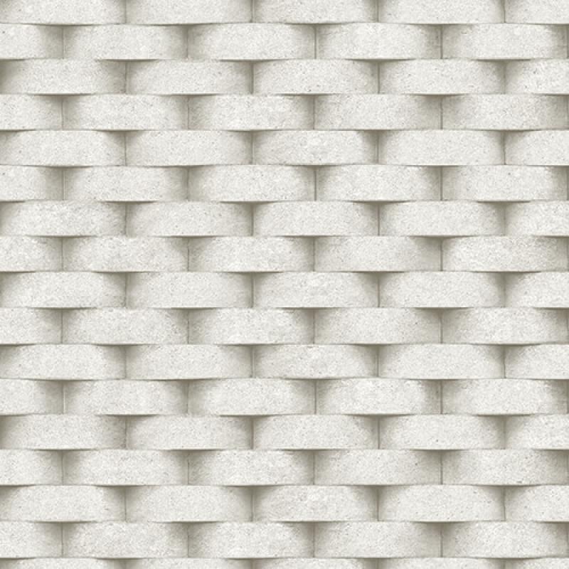 Gusto Wallpaper 7814 Serie | 3D Rounded brick wall pattern wallpaper