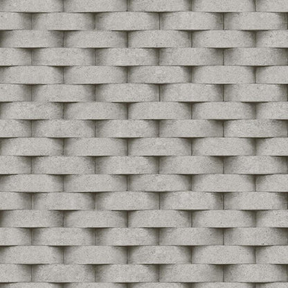 Gusto Wallpaper 7814 Serie | 3D Rounded brick wall pattern wallpaper