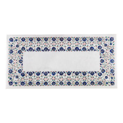 Pietra Dura Table – Blue Blossom Border