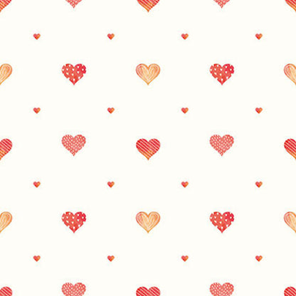 Gusto Wallpaper 8905 Serie | Heart Shaped Patterned Wallpaper with Warm Colors