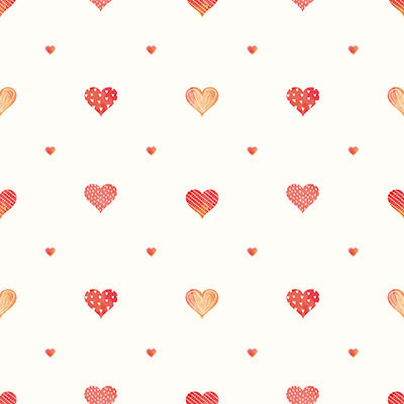 Gusto Wallpaper 8905 Serie | Heart Shaped Patterned Wallpaper with Warm Colors