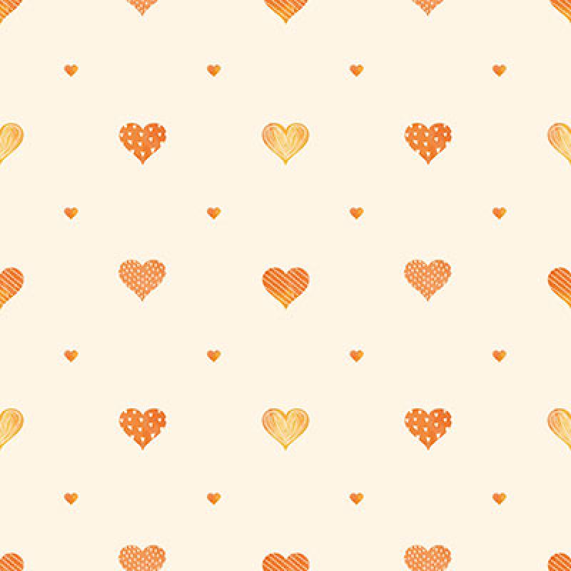 Gusto Wallpaper 8905 Serie | Heart Shaped Patterned Wallpaper with Warm Colors