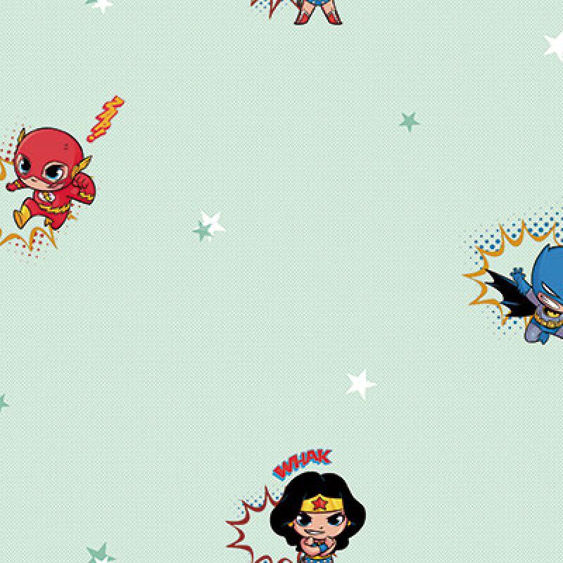 Gusto Wallpaper 8912 Serie | Wallpaper with Popular Mini DC Heroes