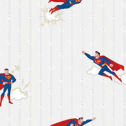Gusto Wallpaper 8915 Serie | Wallpaper with Superman and Stripes Design