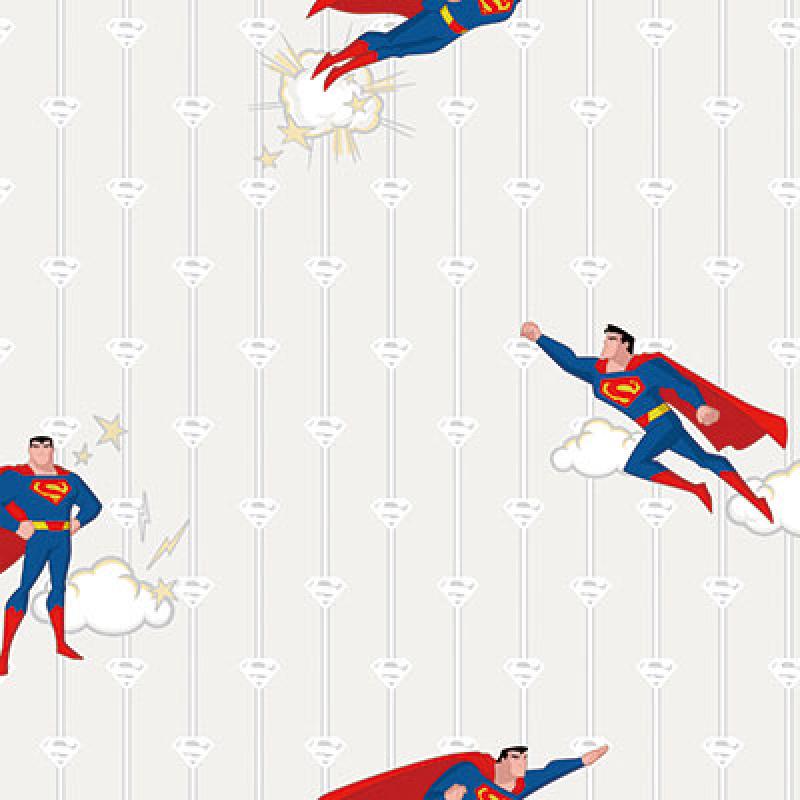 Gusto Wallpaper 8915 Serie | Wallpaper with Superman and Stripes Design