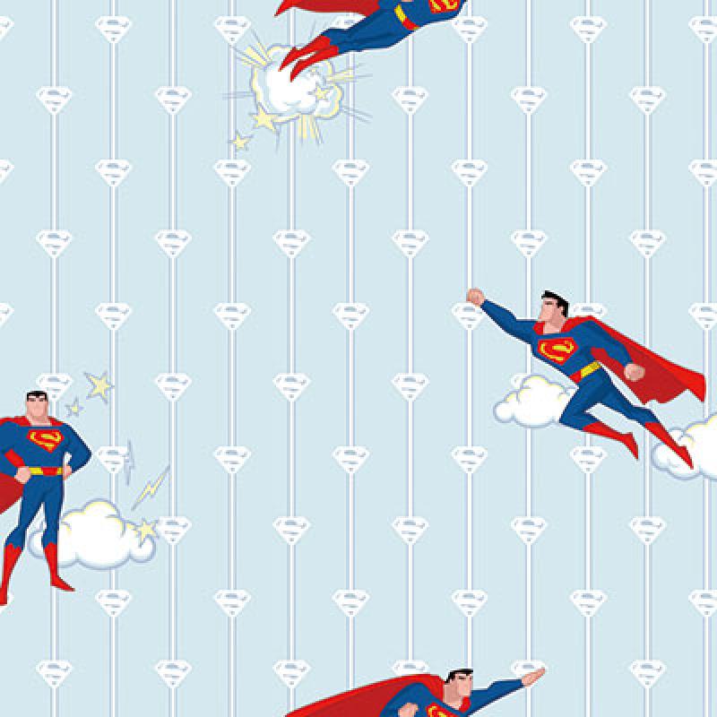 Gusto Wallpaper 8915 Serie | Wallpaper with Superman and Stripes Design