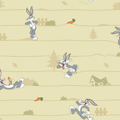 Gusto Wallpaper 8934 Serie | Wallpaper with Bugs Bunny Cartoon Character
