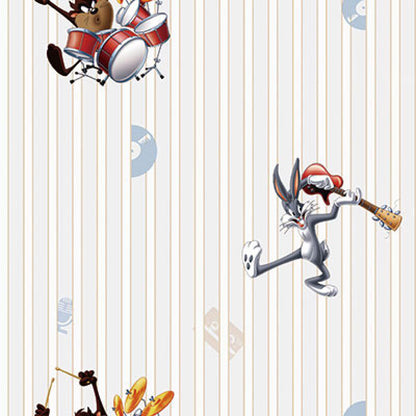 Gusto Wallpaper 8936 Serie | Looney Tunes Characters Playing Music Wallpaper