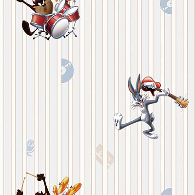 Gusto Wallpaper 8936 Serie | Looney Tunes Characters Playing Music Wallpaper