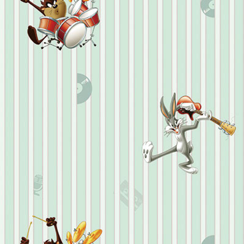 Gusto Wallpaper 8936 Serie | Looney Tunes Characters Playing Music Wallpaper