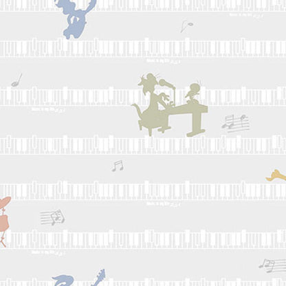 Gusto Wallpaper 8937 Serie | Looney Tunes Characters Playing Music Wallpaper