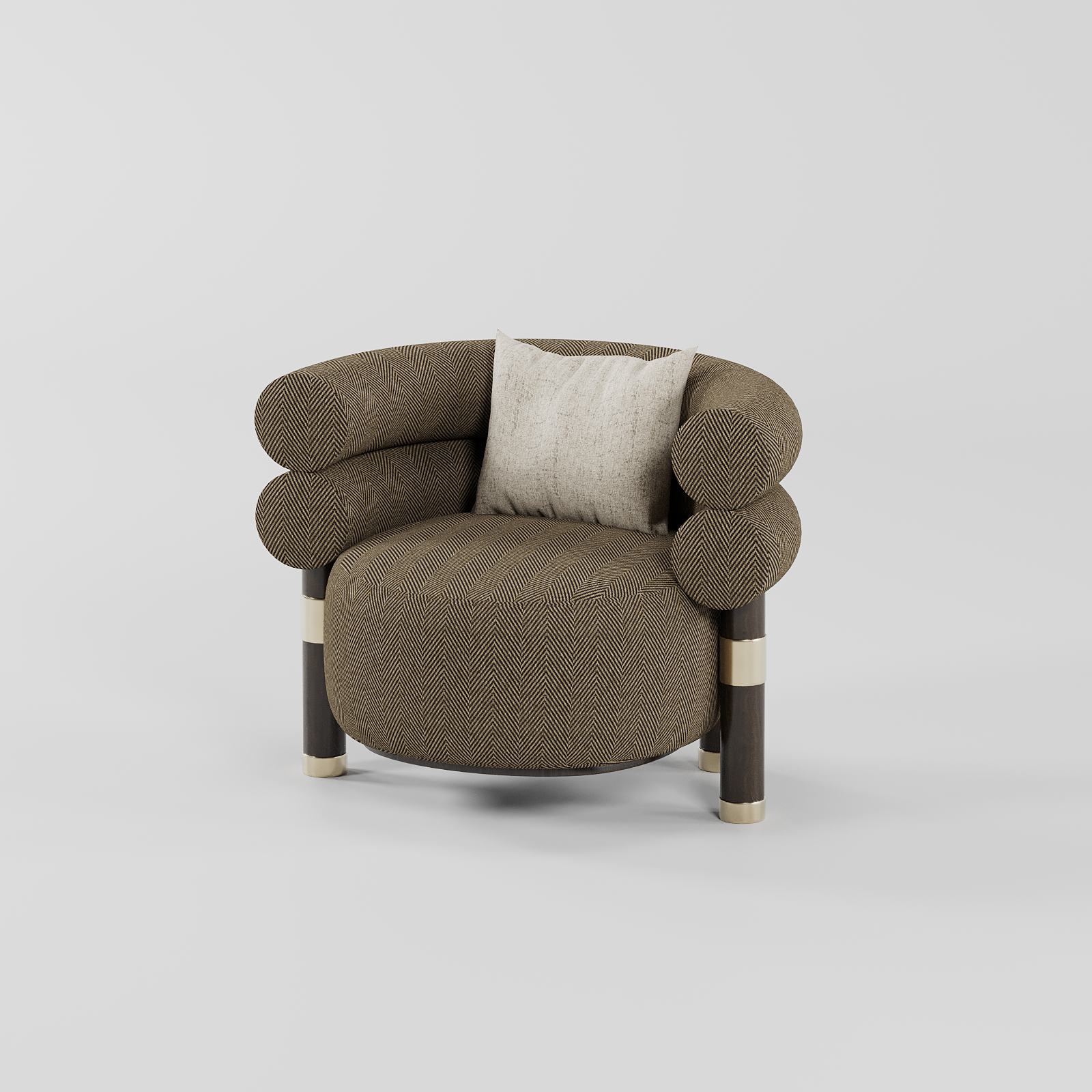 Naro Armchair Brown By Gusto