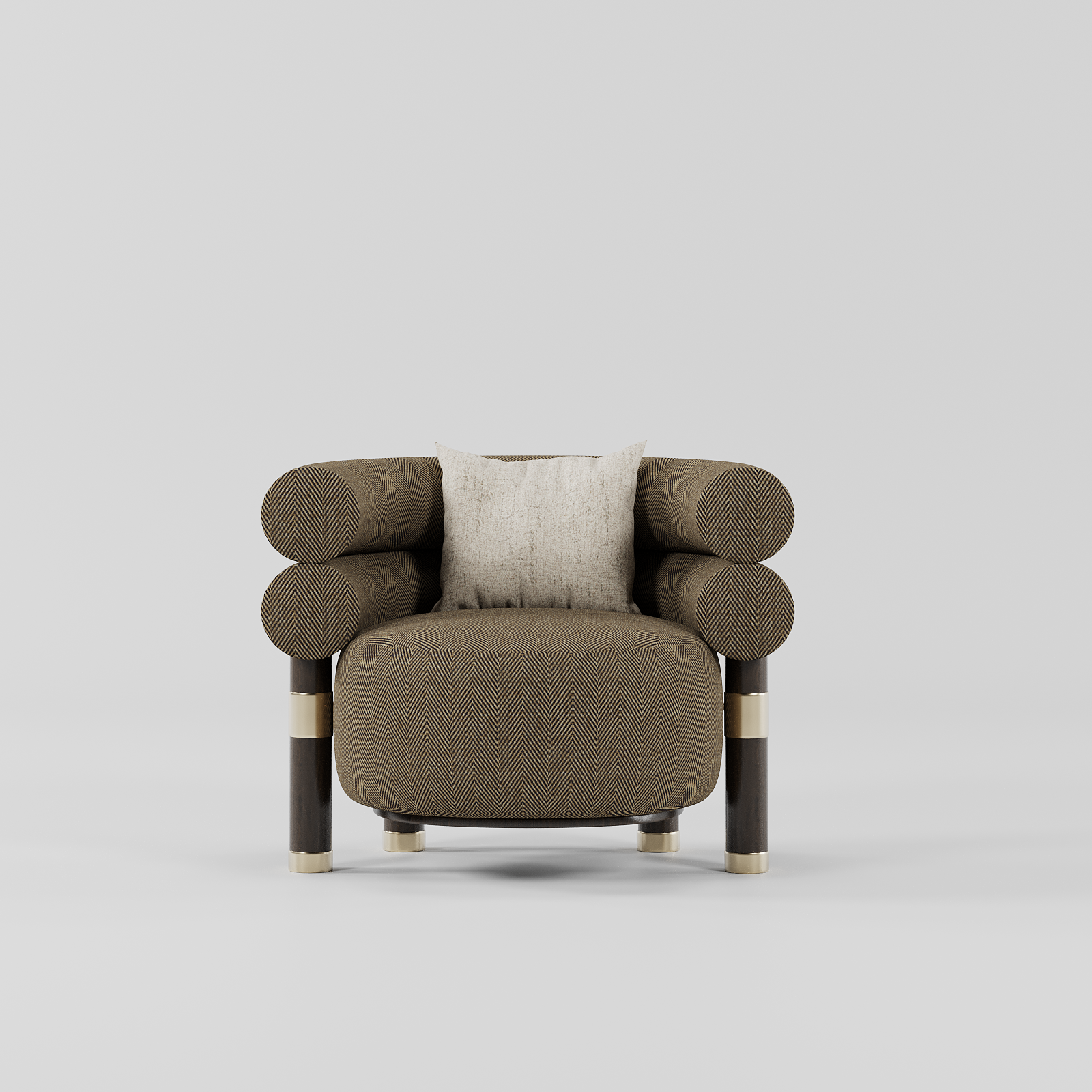 Naro Armchair Brown By Gusto