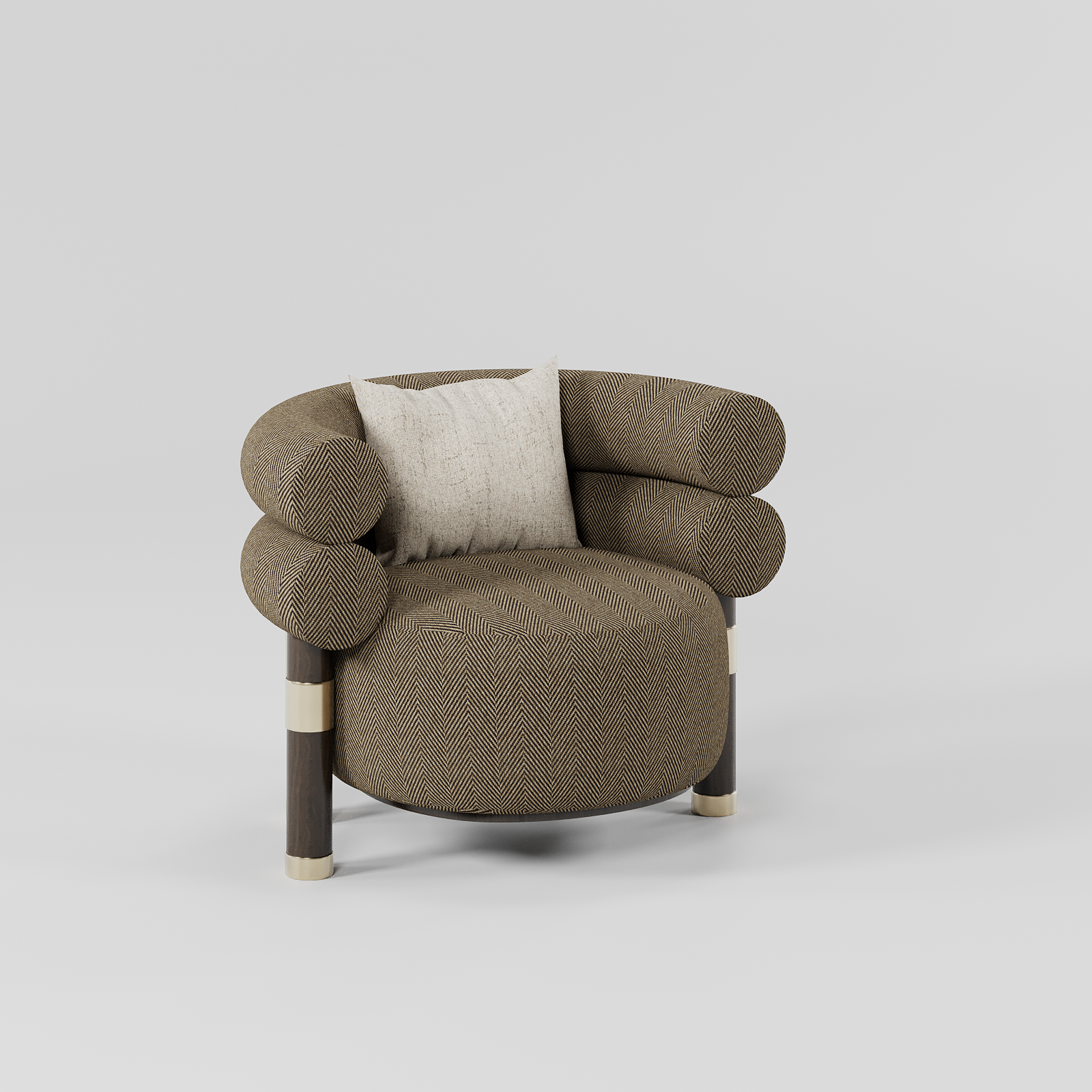 Naro Armchair Brown By Gusto