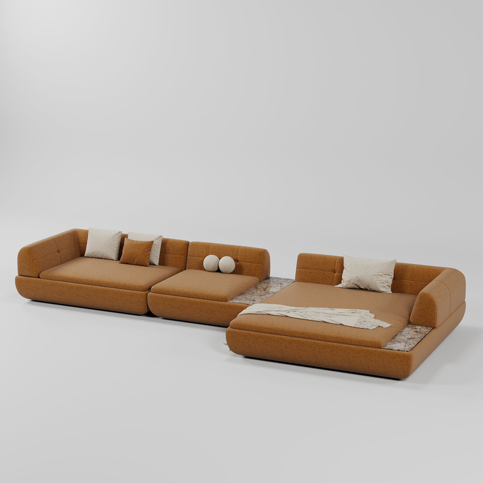 Nivo L Shape Sofa Terra By Gusto