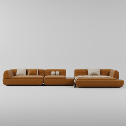 Nivo L Shape Sofa Terra By Gusto