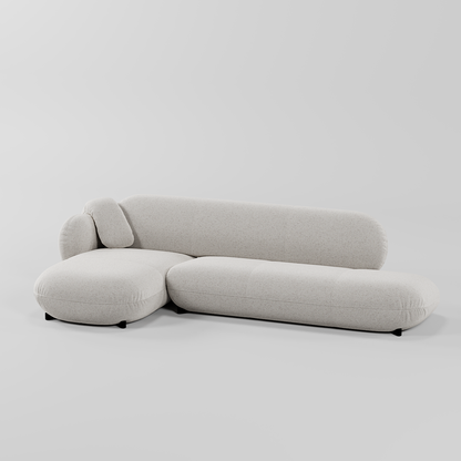 Sera L Shape Sofa White By Gusto