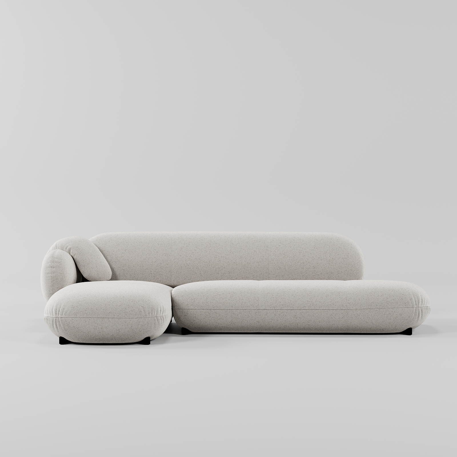 Sera L Shape Sofa White By Gusto