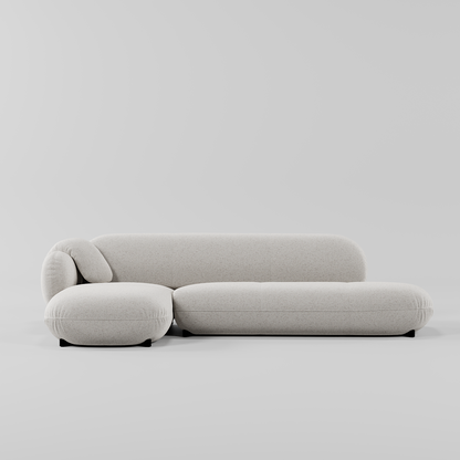 Sera L Shape Sofa White By Gusto