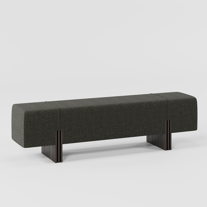 Lario Bench Charcoal By Gusto