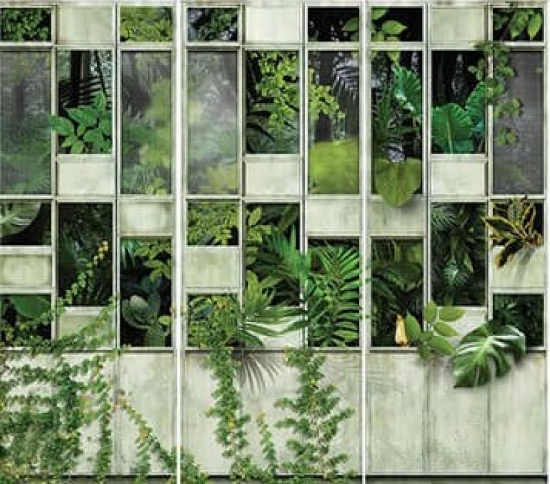Gusto Wallpaper M706 Serie | Fresh green tropical leaves wall mural poster wallcovering